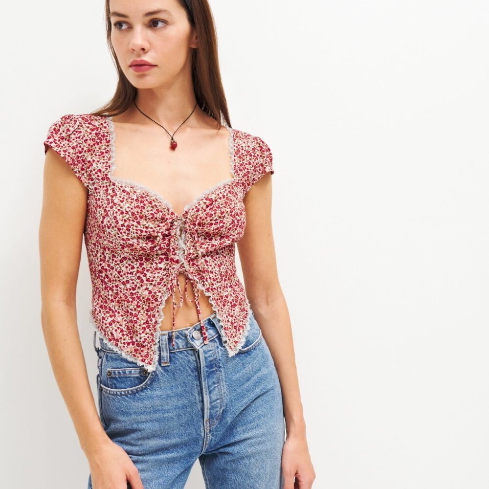 Reformation - Safia Top - La Vie En Rose